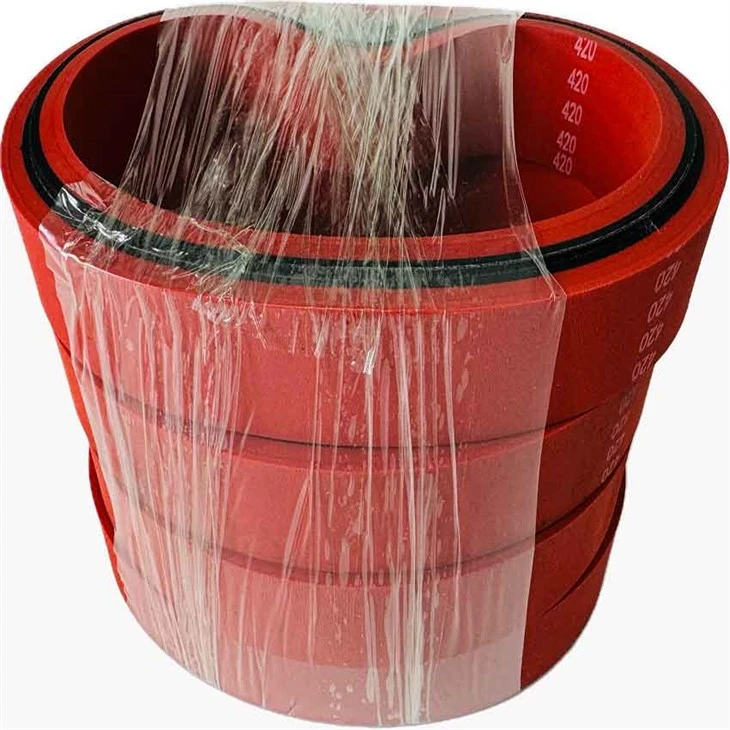 Red Rubber Haul Off Machine Belt